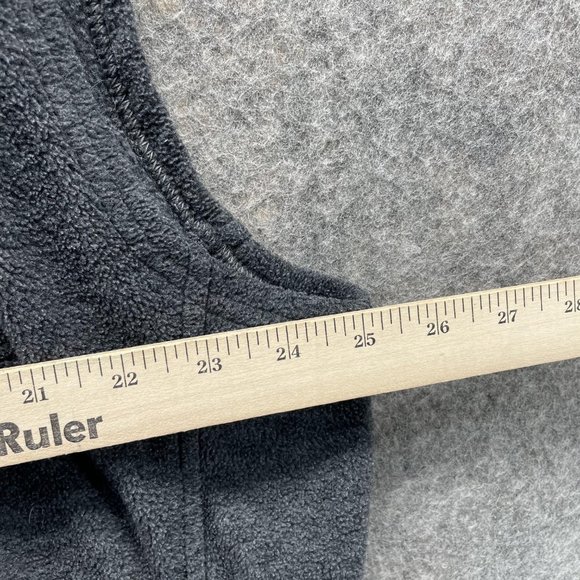 Columbia Vest Men's XXL Adult Gray PFG Outdoor Fleece Sleeveless Full Zip Logo - Picture 8 of 11